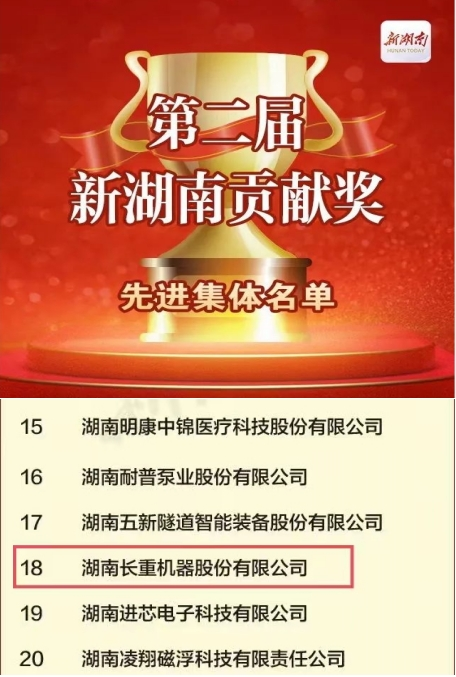 喜讯！乐竞·体育机器荣获“新湖南贡献奖先进集体”称号